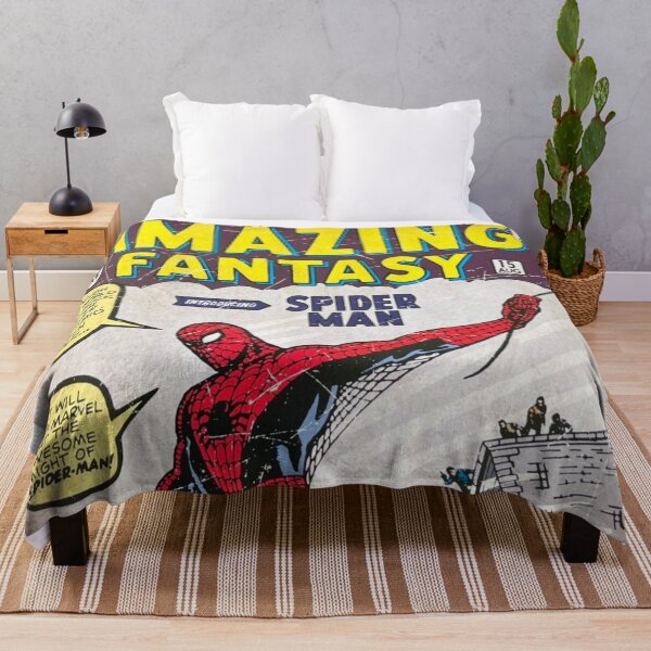 Item preview, Marvel Spiderman Comics Comic Book Original Custom Vintage Movie Poster Art designed and sold by Cool Robot Bro..
