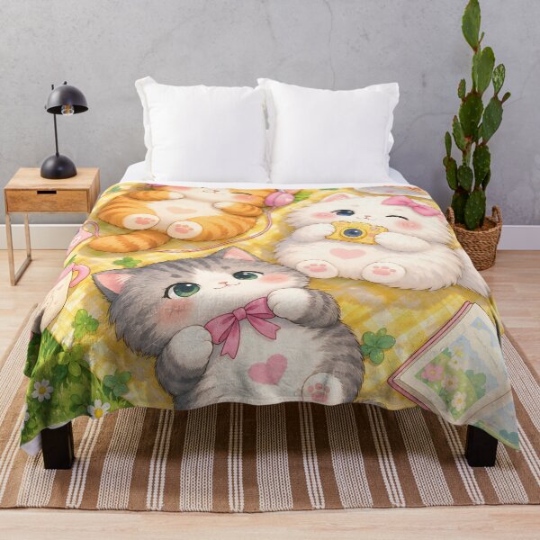 Item preview, Whimsical Kawaii Cats Picnic designed and sold by Pure Craft.