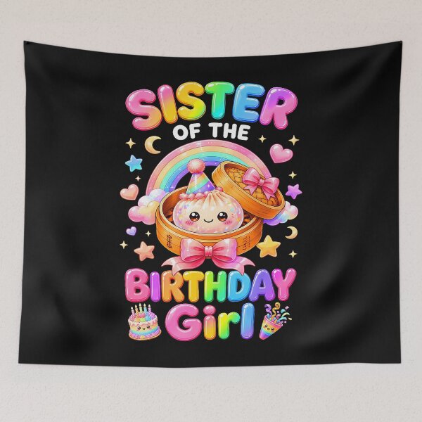 Item preview, Sister Of The Birthday Girl Kawaii Dumpling Squishy Family designed and sold by Chromatic-Cubes.