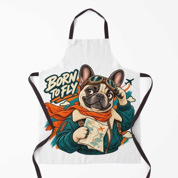 Item preview, Born to Fly Pug Pilot designed and sold by ArtikaCreative.