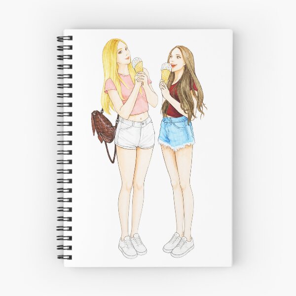 Item preview, Summer Scoops & Best Friends – Ice Cream Girls Illustration designed and sold by kitastylish.