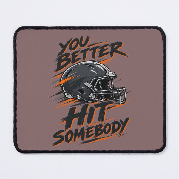 Item preview, You Better Hit Somebody Vintage American Football Helmet. designed and sold by Endless7Art.