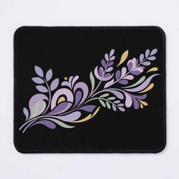 Item preview, Minimalist lavender flower branch design designed and sold by ElegantOutlines.