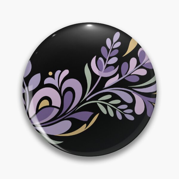 Item preview, Minimalist lavender flower branch design designed and sold by ElegantOutlines.
