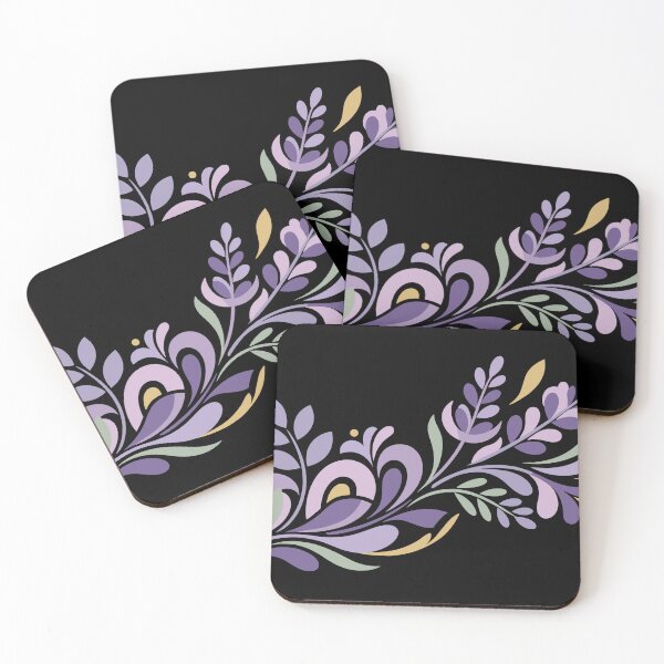 Item preview, Minimalist lavender flower branch design designed and sold by ElegantOutlines.