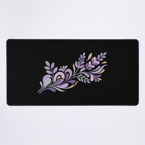 Item preview, Minimalist lavender flower branch design designed and sold by ElegantOutlines.