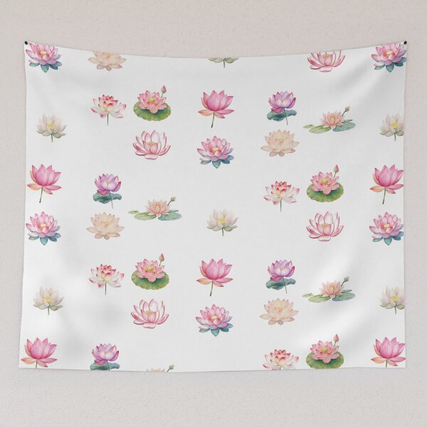 Item preview, Watercolor Lotus Flowers  designed and sold by silviaol.