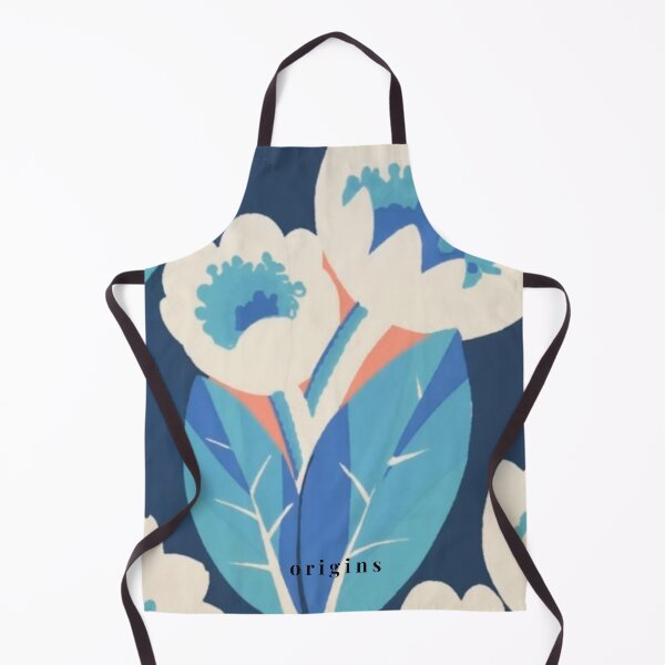 Item preview, Bold Cobalt Blue & Cream Floral Art - Modern Vintage Botanical Prin designed and sold by ORIGINS LINES.