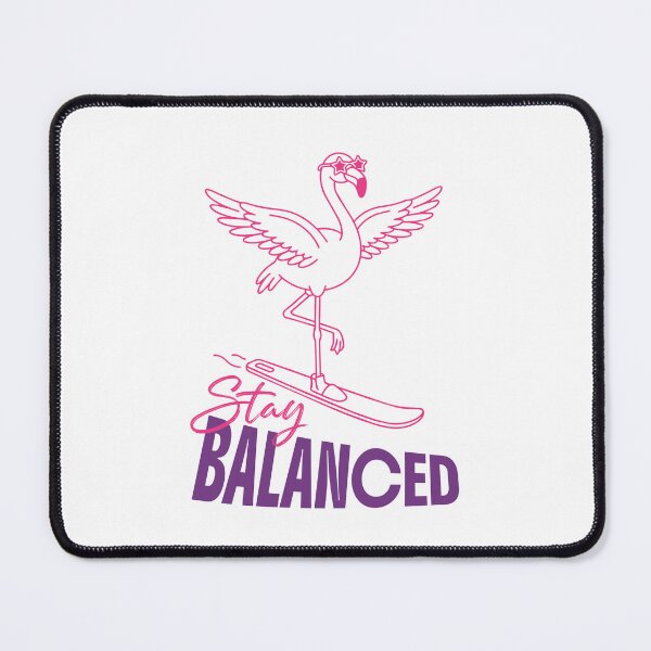 Item preview, Stay Balanced Flamingo Ski Design designed and sold by NullSpacePrints.