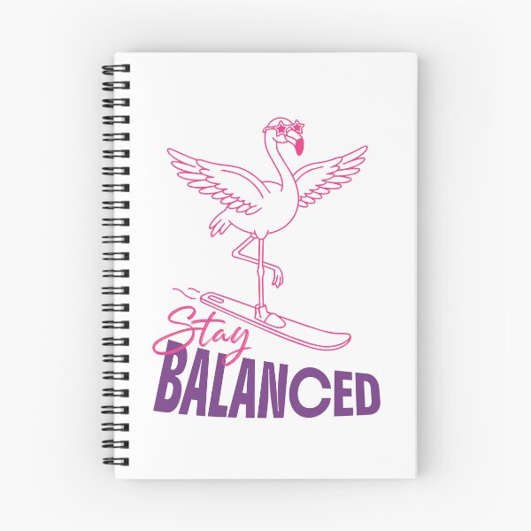 Item preview, Stay Balanced Flamingo Ski Design designed and sold by NullSpacePrints.