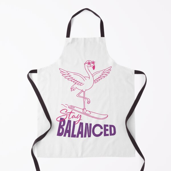 Item preview, Stay Balanced Flamingo Ski Design designed and sold by NullSpacePrints.