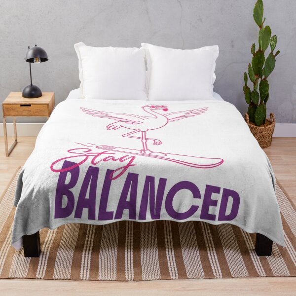 Item preview, Stay Balanced Flamingo Ski Design designed and sold by NullSpacePrints.