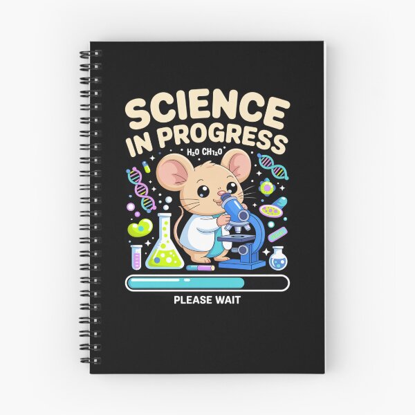 Item preview, science in progress cute mouse chemist lab cartoon microscope please wait designed and sold by DariaOltes.