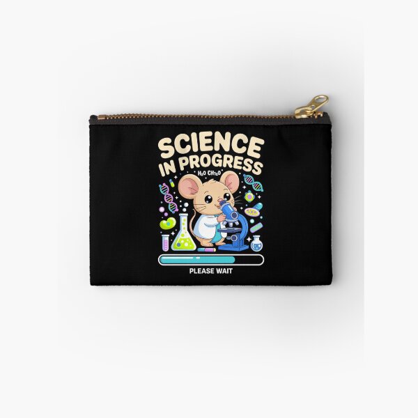 Item preview, science in progress cute mouse chemist lab cartoon microscope please wait designed and sold by DariaOltes.