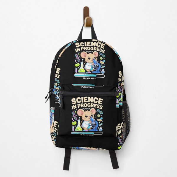 Item preview, science in progress cute mouse chemist lab cartoon microscope please wait designed and sold by DariaOltes.