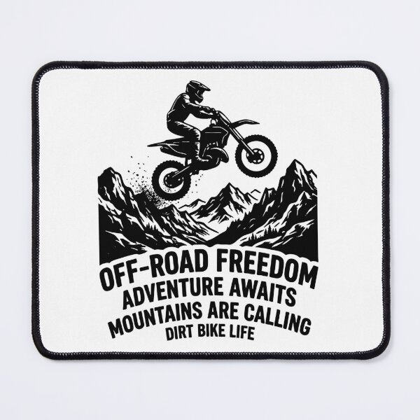 Item preview, Off Road Dirt Bike Mountain Adventure Silhouette designed and sold by bolayousri.