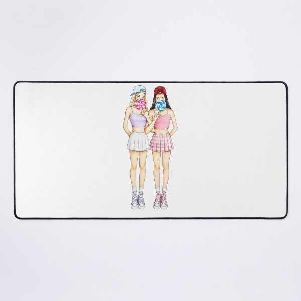 Item preview, Lollipop Girls – Sweet BFF Fashion Illustration designed and sold by kitastylish.