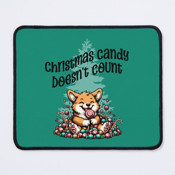 Item preview, Christmas Candy Doesn’t Count Cute Corgi designed and sold by Sachie's Studio.