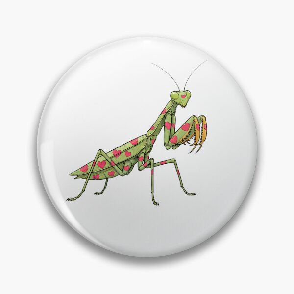 Item preview, Cute Heart Covered Praying Mantis Love Insect designed and sold by Snifferius.