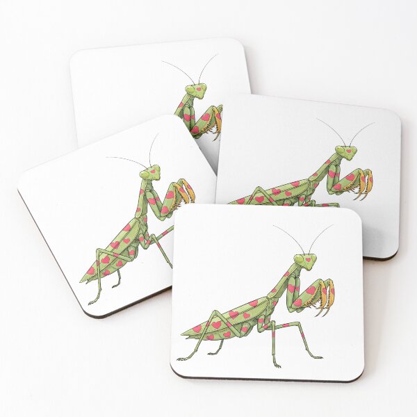 Item preview, Cute Heart Covered Praying Mantis Love Insect designed and sold by Snifferius.