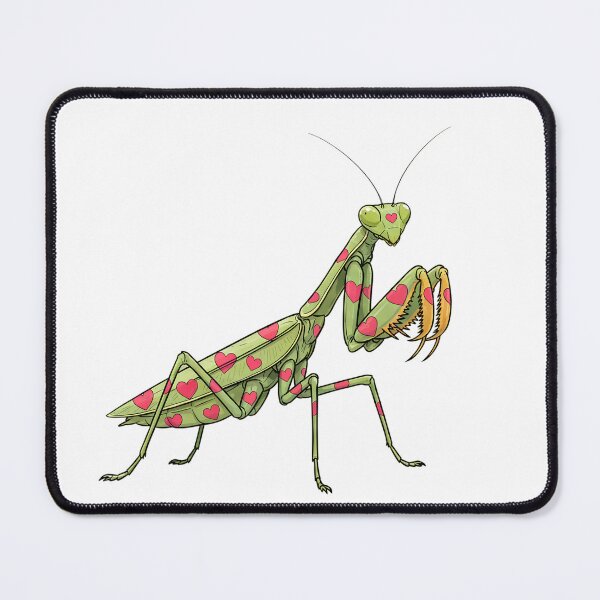Item preview, Cute Heart Covered Praying Mantis Love Insect designed and sold by Snifferius.
