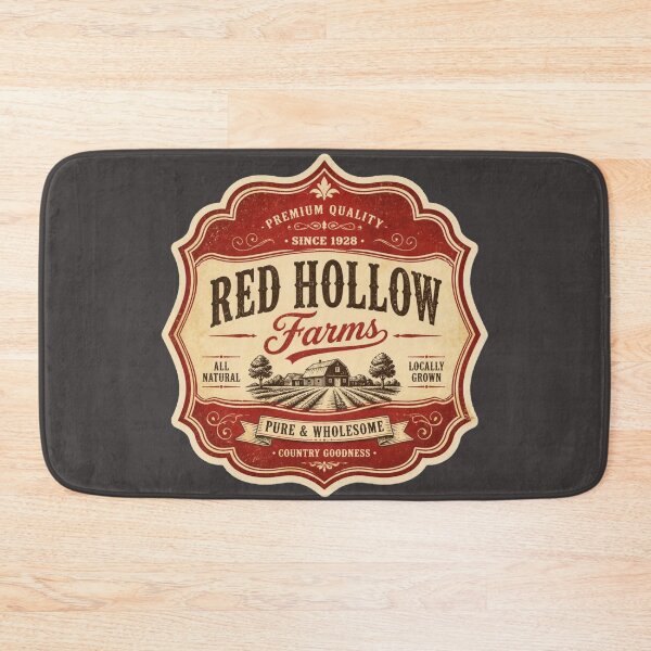 Item preview, Red Hollow Farms Vintage Label designed and sold by MargaretPolanco.