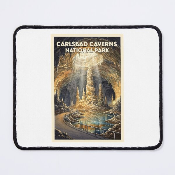 Item preview, Carlsbad Caverns National Park New Mexico Vintage Watercolor Travel designed and sold by Teelogic.