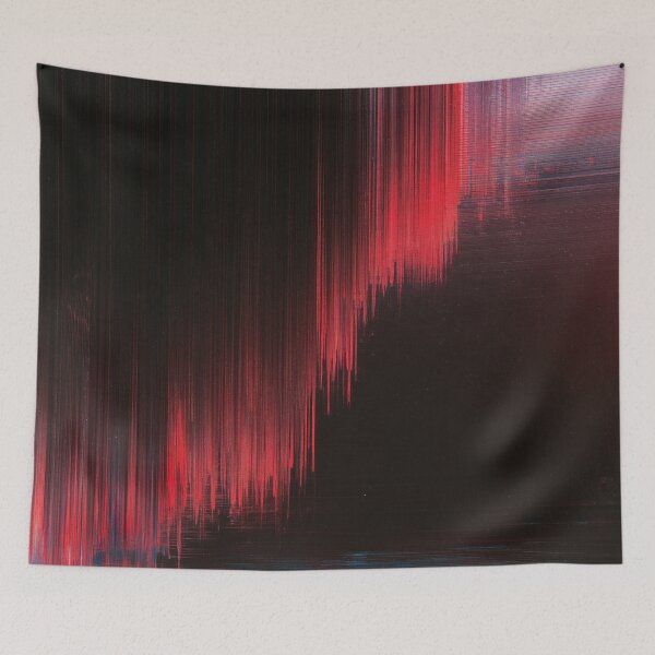 Item preview, Red Frequency – Abstract Signal Glitch designed and sold by AlfiB.