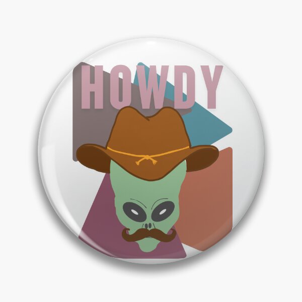 Item preview, Alien wearing a cowboy hat designed and sold by TaraPen.