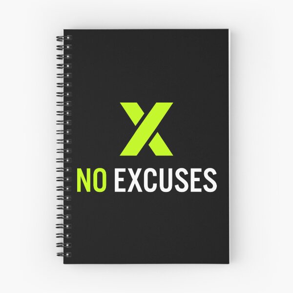 Item preview, No Excuses – Bold Fitness Motivation designed and sold by Swear-tshirts.