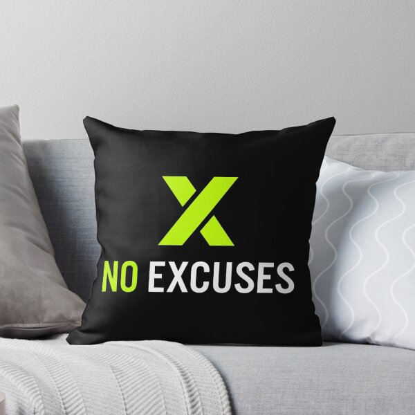 Item preview, No Excuses – Bold Fitness Motivation designed and sold by Swear-tshirts.