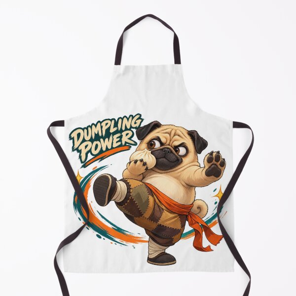 Item preview, Dumpling Power Pug Martial Artist designed and sold by ArtikaCreative.