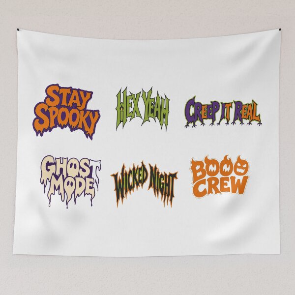 Item preview, Spooky Halloween Sayings designed and sold by AliveStyle.
