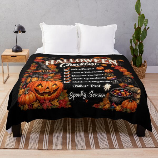 Item preview, Halloween Checklist – Vintage Spooky Season designed and sold by Scarlett-Goods.