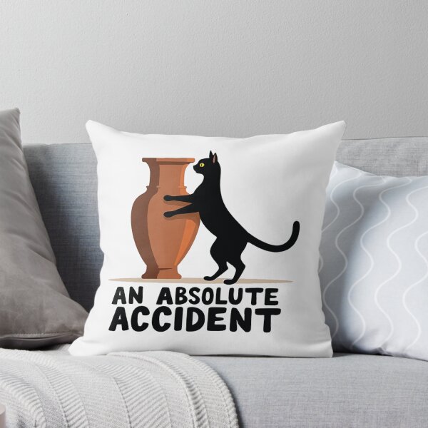 Aperçu de l'œuvre An Absolute Accident chat qui renverse un vase créée et vendue par Prints by Mat.