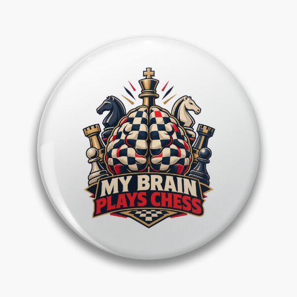 Item preview, My Brain Plays Chess – Funny Chess Strategy Humor Design designed and sold by Print-Mingle01.
