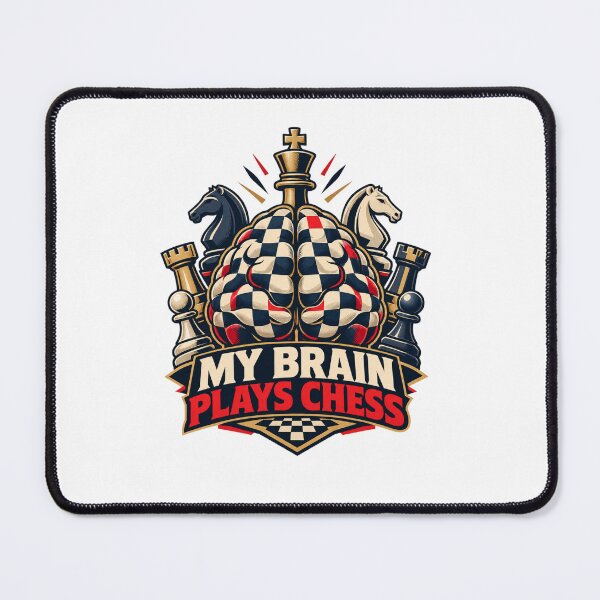 Item preview, My Brain Plays Chess – Funny Chess Strategy Humor Design designed and sold by Print-Mingle01.