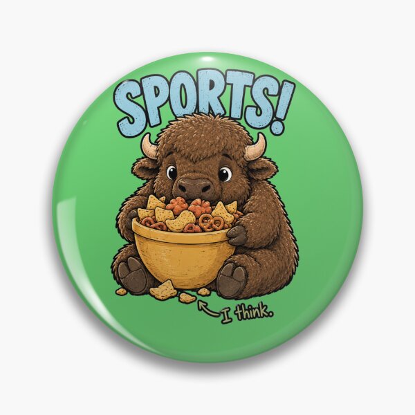 Item preview, Sports I Think Funny Bison designed and sold by Ania & Maxiu.