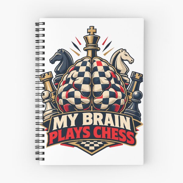 Item preview, My Brain Plays Chess – Funny Chess Strategy Humor Design designed and sold by Print-Mingle01.