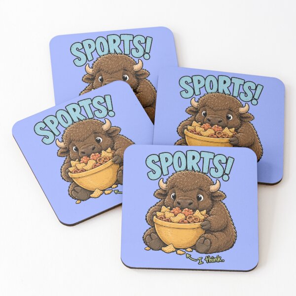 Item preview, Sports I Think Funny Bison designed and sold by Ania & Maxiu.