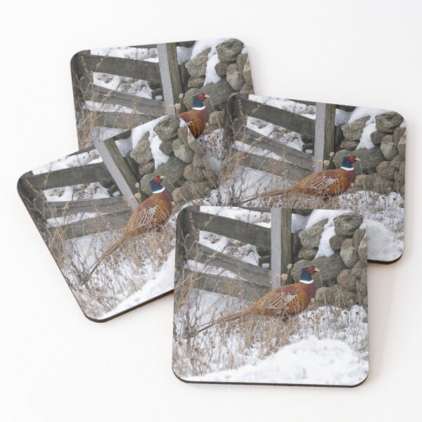 Item preview, Pheasant in Winter Snow designed and sold by Maria Dryfhout.