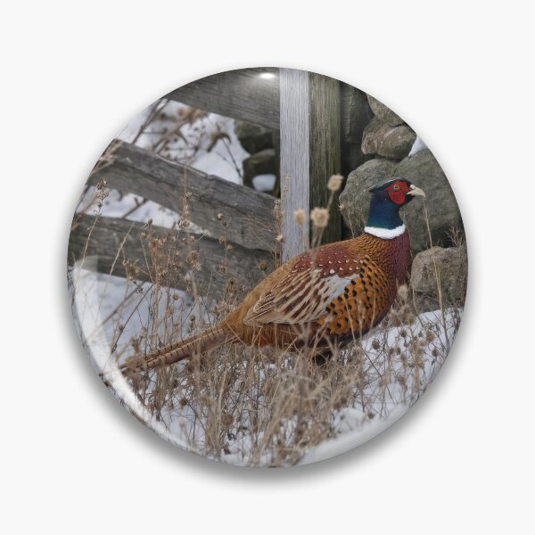 Item preview, Pheasant in Winter Snow designed and sold by Maria Dryfhout.