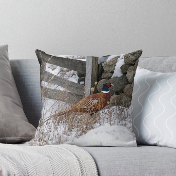 Item preview, Pheasant in Winter Snow designed and sold by Maria Dryfhout.