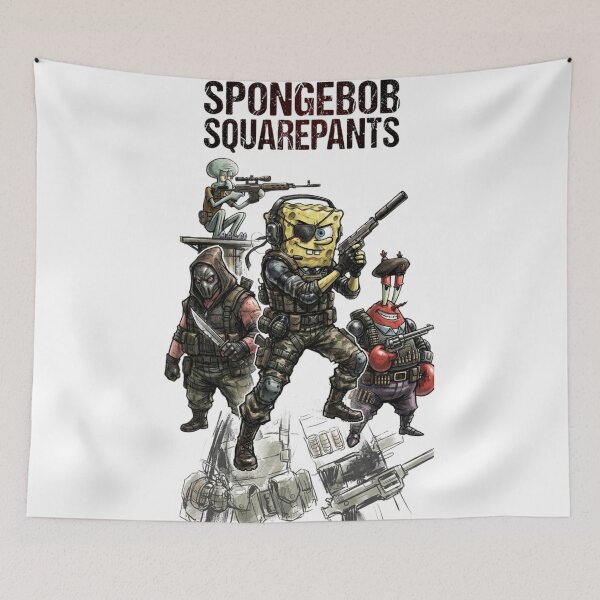 Item preview, Tactical Sponge Duty Combat Squad Parody Art designed and sold by Alaric4you.