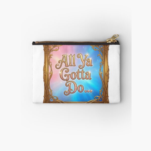 Item preview, All Ya Gotta Do Inspirational Gold Frame Typography Poster designed and sold by NotSoSubtleRosiePeas.