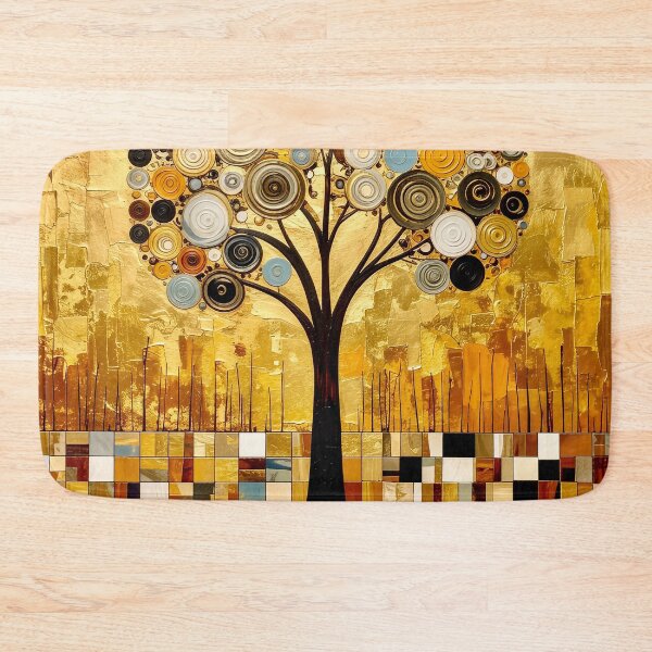 Item preview, Ornate Gold Leaf and Mosaic Circle Tree designed and sold by Vicky Brago-Mitchell®.
