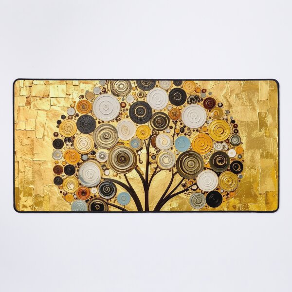 Item preview, Ornate Gold Leaf and Mosaic Circle Tree designed and sold by Vicky Brago-Mitchell®.
