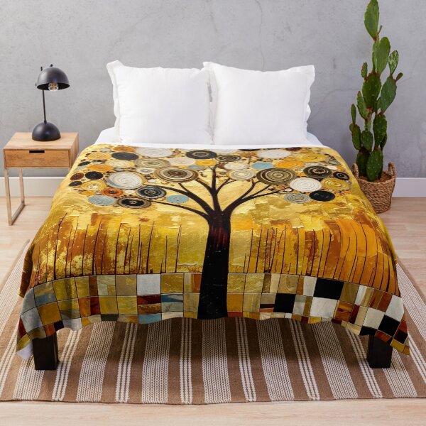 Item preview, Ornate Gold Leaf and Mosaic Circle Tree designed and sold by Vicky Brago-Mitchell®.