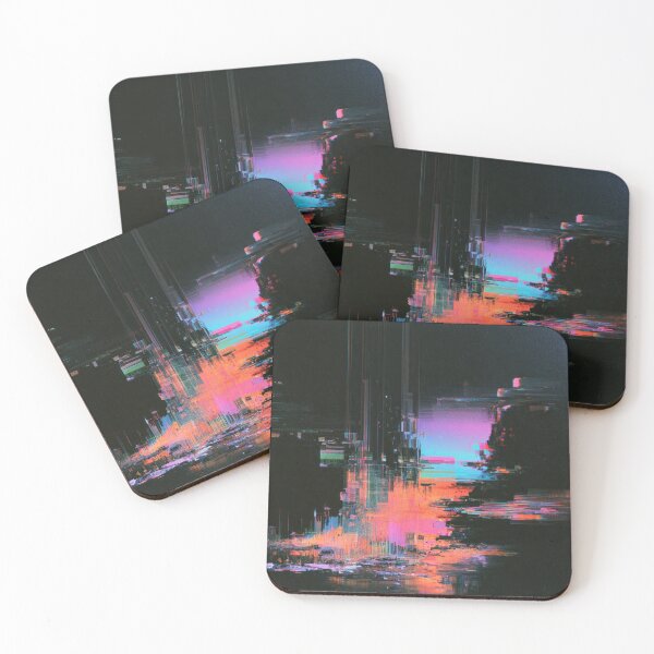 Item preview, Neon Ruins – Abstract Digital Glitch designed and sold by AlfiB.