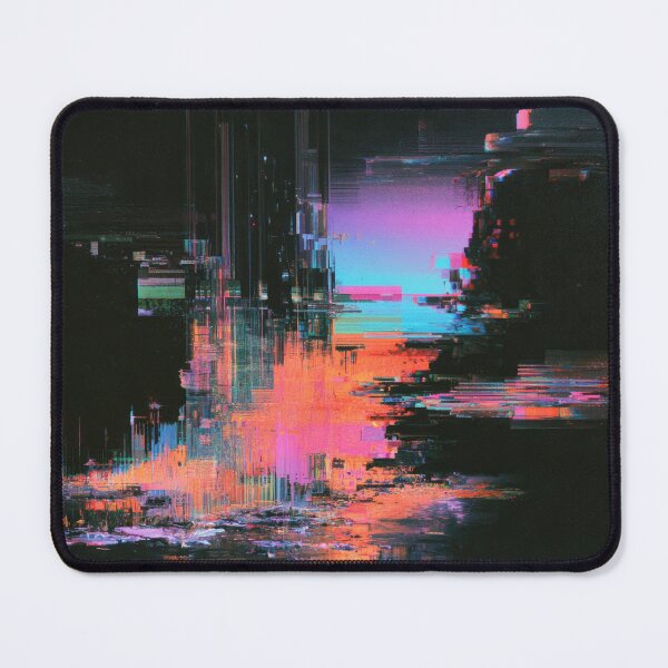 Item preview, Neon Ruins – Abstract Digital Glitch designed and sold by AlfiB.